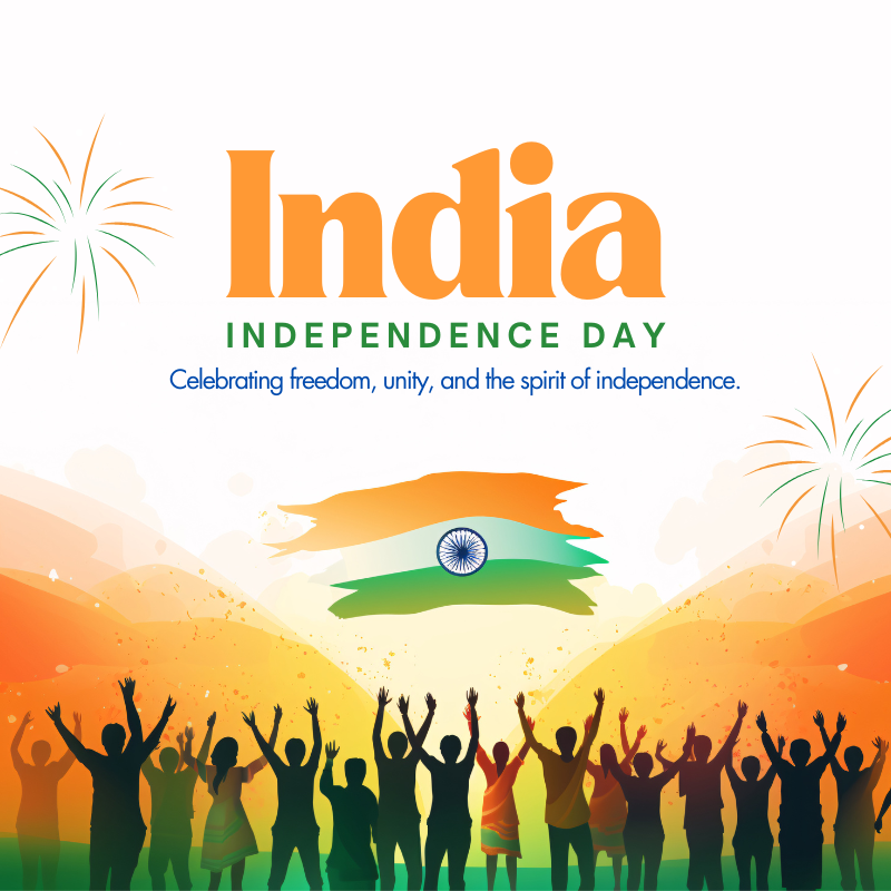 Freedom fighters tribute image with inspirational Independence Day Shayari