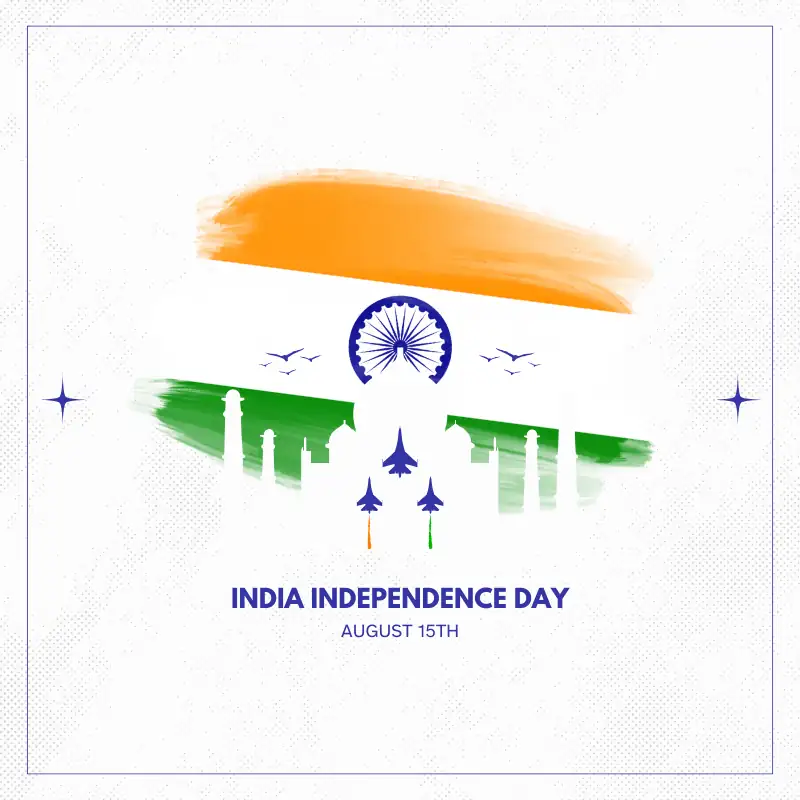 Indian flag with patriotic Independence Day Shayari in Hindi