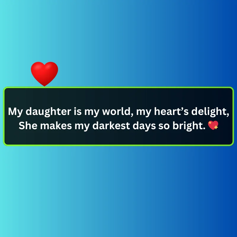 2 line shayari for daughter in english
