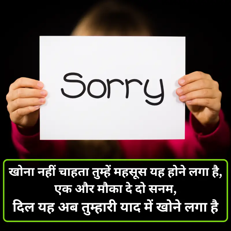 Sad Shayari to say sorry to boyfriend