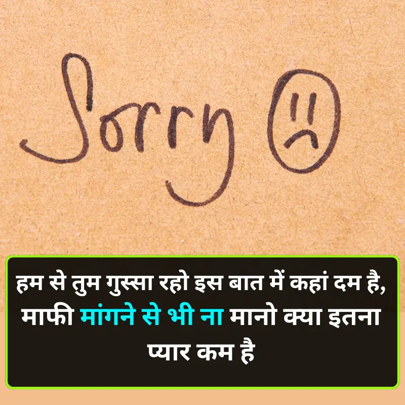 Sad Sorry Shayari